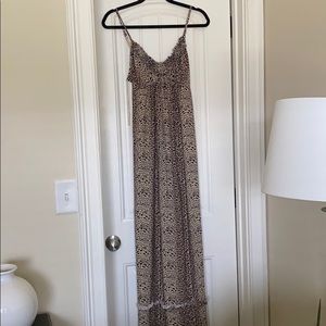 Long Leopard Print Dress
